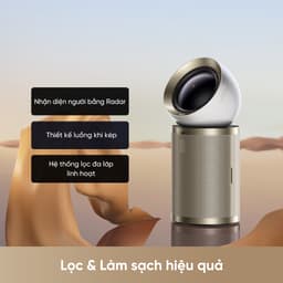 Dreame PM10 Máy lọc không khí & formaldehyde | AI nhận diện chuyển động | Bánh xe ẩn, di chuyển linh hoạt | BH 24 tháng 3
