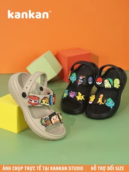 Dép Sandal Bé Trai KanKanStore Giày Xăng Đan Trẻ Em Quai Hậu MineCraft Siêu Nhân Người Nhện Ô Tô KA55 1