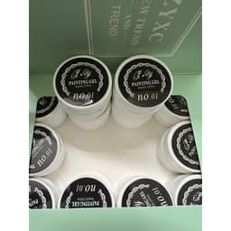 Gel Vẽ nổi Trắng Đen Painting 8ml hãng mới Nail Bảo An 5