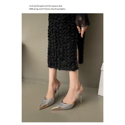 2727-2 GIÀY LƯỚI BIGTREE HỞ GÓT CAO CẤP (tầm 9.5cm) p24 3