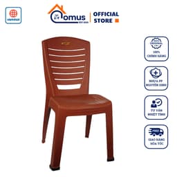 Ghế Tựa Lưng Nhựa Dày Dặn Bền Chắc Chân Cao 45cm Việt Nhật 1941/42 - DOMUS 1