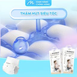 Combo 6 Bịch Tã Bỉm Dán/Quần Honey Premium Chính Hãng Motaro Cho Bé 8