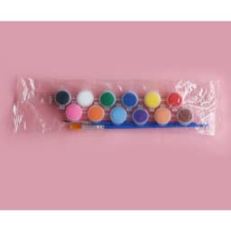Bộ 6 màu bộ 12 màu acrylic kèm cọ vẽ, chuyên dụng vẽ tranh, tô tượng, vẽ quần áo, giày, đất sét 4