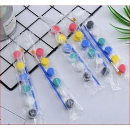 Bộ 6 màu bộ 12 màu acrylic kèm cọ vẽ, chuyên dụng vẽ tranh, tô tượng, vẽ quần áo, giày, đất sét 1