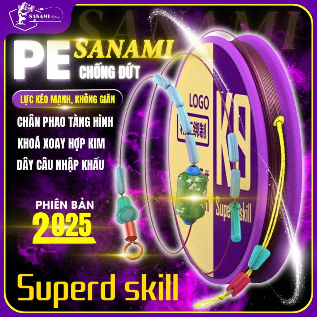 [ Mua 5 Tặng 1 ] Trục Câu Đài Buộc Sẵn K9 Buộc Sẵn DT09
