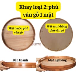 Mâm đựng bát đĩa - Khay đựng bộ bát đĩa hoa mặt trời - Mâm để bộ bán đĩa cúng gia tiên 5
