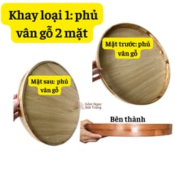 Mâm đựng bát đĩa - Khay đựng bộ bát đĩa hoa mặt trời - Mâm để bộ bán đĩa cúng gia tiên 1