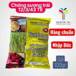 Phân Bón Lá Nutri-Gold Đức (Gói 100g) NPK 12-3-43+TE- Kali Cao, Lớn Trái, Chắc Hạt, Chống Sượng Trái 1