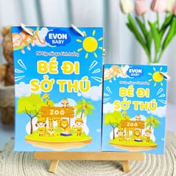 Thẻ Flash EVON BABY dạy bé tập nói - Bé Tập Nói Qua Tình Huống - BÉ ĐI SỞ THÚ 5