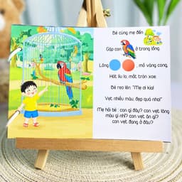 Thẻ Flash EVON BABY dạy bé tập nói - Bé Tập Nói Qua Tình Huống - BÉ ĐI SỞ THÚ 4