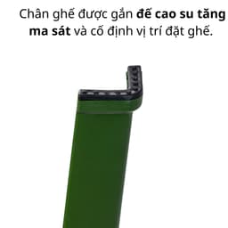 Ghế Tựa Lưng Nhựa Dày Dặn Bền Chắc Chân Cao 45cm Việt Nhật 1941/42 - DOMUS 2