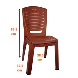 Ghế Tựa Lưng Nhựa Dày Dặn Bền Chắc Chân Cao 45cm Việt Nhật 1941/42 - DOMUS 4