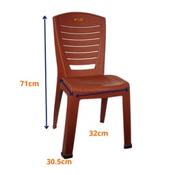 Ghế Tựa Lưng Nhựa Dày Dặn Bền Chắc Chân Cao 45cm Việt Nhật 1941/42 - DOMUS 3