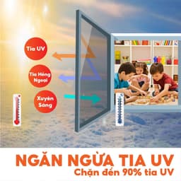 Giấy Dán Kính 1 Chiều, Decal Dán Kính Phản Quang Cho Cửa Kính Loại Dày (BS1) 8