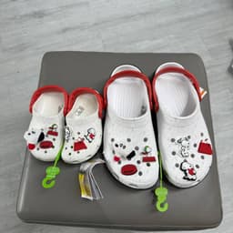 |PPSNK3 | Dép Cá Sấu Người Lớn Unisex Hoạt Hình Snoo.py Pea.nuts Kèm Sẵn Hình Gắn Như Ảnh 2
