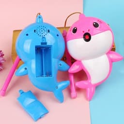 ( Kèm pin) Đồ chơi phát nhạc và đèn gia đình cá mập con vui nhộn, phát nhạc và đèn vui nhộn cho bé 5