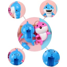 ( Kèm pin) Đồ chơi phát nhạc và đèn gia đình cá mập con vui nhộn, phát nhạc và đèn vui nhộn cho bé 3