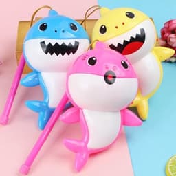 ( Kèm pin) Đồ chơi phát nhạc và đèn gia đình cá mập con vui nhộn, phát nhạc và đèn vui nhộn cho bé 4