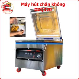 Máy Hút Chân Không Thực Phẩm Công Nghiệp để bàn DZ320 Công Suất 400W Không Kén Túi hút Tự Động 2