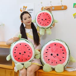 Gấu Bông Quả Dưa Hấu Siêu Mềm Mịn, Gối Ôm Trái Cây Dễ Thương, Quà Tặng Ý Nghĩa - Gấu Bông MIU GẤU XINH 8