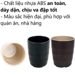 Cốc Nhựa Tròn Ngoài Nhám Trong Bóng VIỆT NHẬT 6280/81/91, Ly Uống Nước Uống Trà Cho Nhà Hàng Quán Ăn 2