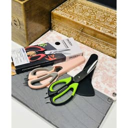 Kéo Cắt Đa Năng 5 trong 1 GKOCH J-26 Màu Đen Đỏ, Cắt Thịt Gà, Gọt Củ, Khui Lọ, Đánh Vảy, Kẹp Cua Ghẹ 2