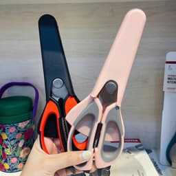 Kéo Cắt Đa Năng 5 trong 1 GKOCH J-26 Màu Đen Đỏ, Cắt Thịt Gà, Gọt Củ, Khui Lọ, Đánh Vảy, Kẹp Cua Ghẹ 7