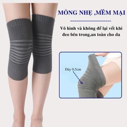 [1 Cặp] Bó Đầu Gối Giữ Ấm Gối Andego [BG08]. Băng Gối Nẹp Bánh chè Co Giãn Thoáng Khí Đầu Gối Hỗ Trợ Tập Luyện. 2