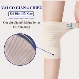 [1 Cặp] Bó Đầu Gối Giữ Ấm Gối Andego [BG08]. Băng Gối Nẹp Bánh chè Co Giãn Thoáng Khí Đầu Gối Hỗ Trợ Tập Luyện. 3
