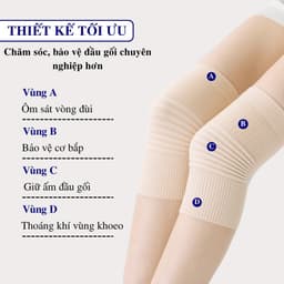 [1 Cặp] Bó Đầu Gối Giữ Ấm Gối Andego [BG08]. Băng Gối Nẹp Bánh chè Co Giãn Thoáng Khí Đầu Gối Hỗ Trợ Tập Luyện. 6