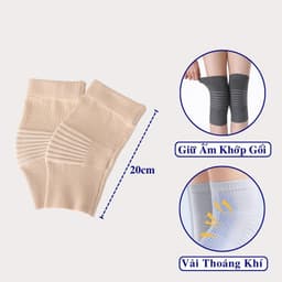 [1 Cặp] Bó Đầu Gối Giữ Ấm Gối Andego [BG08]. Băng Gối Nẹp Bánh chè Co Giãn Thoáng Khí Đầu Gối Hỗ Trợ Tập Luyện. 4