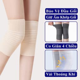 [1 Cặp] Bó Đầu Gối Giữ Ấm Gối Andego [BG08]. Băng Gối Nẹp Bánh chè Co Giãn Thoáng Khí Đầu Gối Hỗ Trợ Tập Luyện. 1