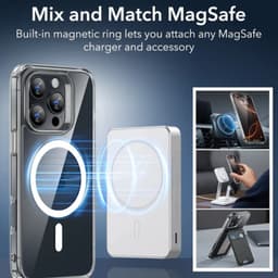 Ốp lưng trong suốt ESR Classic Hybrid HaloLock chống ố vàng hỗ trợ sạc không dây cho iPhone 16 Series có Camera Control 5