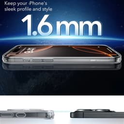 Ốp lưng trong suốt ESR Classic Hybrid HaloLock chống ố vàng hỗ trợ sạc không dây cho iPhone 16 Series có Camera Control 8