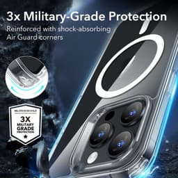Ốp lưng trong suốt ESR Classic Hybrid HaloLock chống ố vàng hỗ trợ sạc không dây cho iPhone 16 Series có Camera Control 4