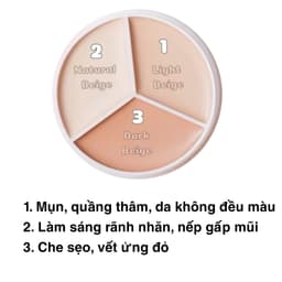 Kem che khuyết điểm TFIT 3 màu che phủ các vết thâm, quầng mắt và khuyết điểm trên khuôn mặt 15g 3