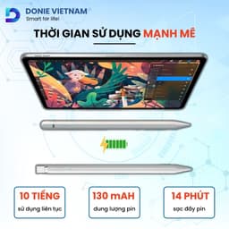 Bút Cảm Ứng iPad Donie Pencil Pro - Bluetooth, Sạc Type-C, Tương Thích iPad 2018–2025, Hiển Thị Pin, Chống Tì Đè AP01 2