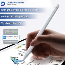 Bút Cảm Ứng iPad Donie Pencil Pro - Bluetooth, Sạc Type-C, Tương Thích iPad 2018–2025, Hiển Thị Pin, Chống Tì Đè AP01 4