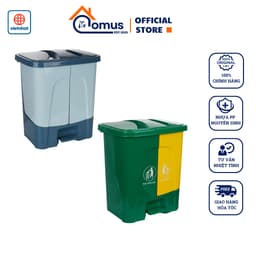 Thùng Đựng Rác VIỆT NHẬT 8020, Thùng Rác Nắp Bật 2 Ngăn, Dung Tích 40L - DOMUS 1