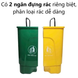 Thùng Đựng Rác VIỆT NHẬT 8020, Thùng Rác Nắp Bật 2 Ngăn, Dung Tích 40L - DOMUS 4