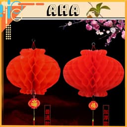 COMBO 20 Đèn lồng NILONG  đỏ Giá Rẻ  chữ Phúc treo trang trí Tết  treo tết đèn lồng nilong 1