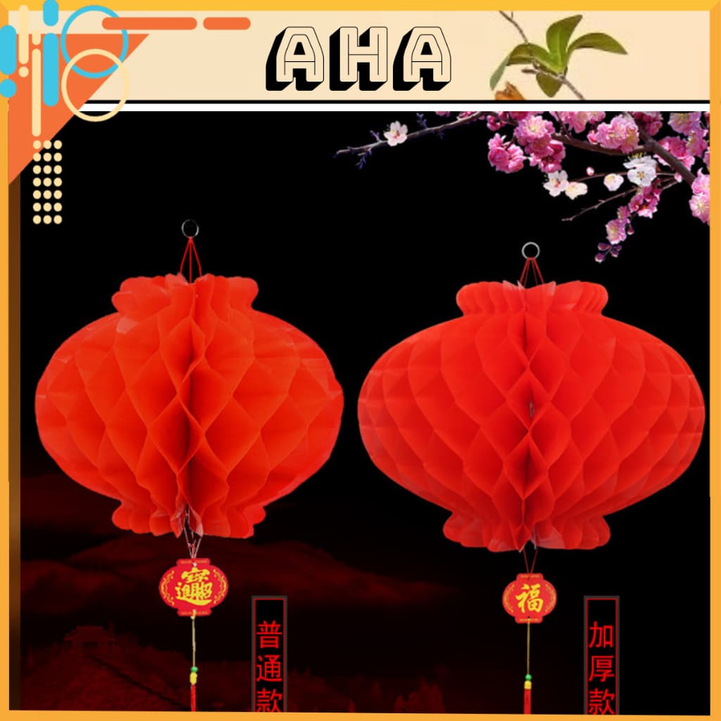 COMBO 20 Đèn lồng NILONG  đỏ Giá Rẻ  chữ Phúc treo trang trí Tết  treo tết đèn lồng nilong