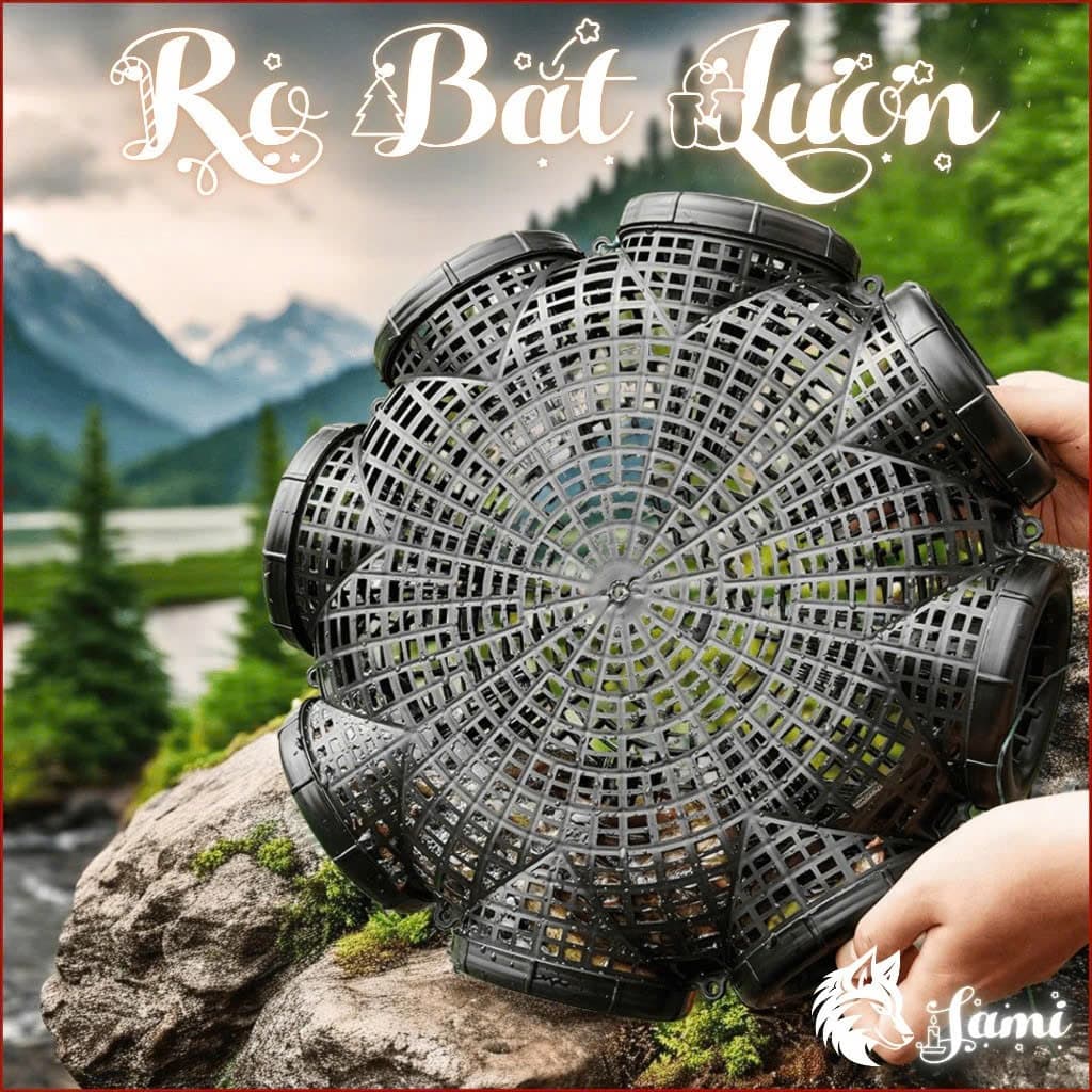 [Chất Lượng] Lồng Rọ Bẫy Lươn, Tôm, Cá Loại 3 Cửa, 8 Cửa Nhựa PP Thailand Bẫy Tôm, Cua, Cá, Lươn, Trạch