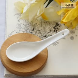 Combo 10 Thìa ăn súp phở chất liệu sứ trắng đẹp và an toàn 4