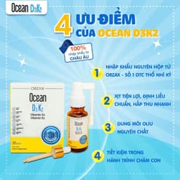Combo Tăng Đề Kháng, Con Cao Lớn Gồm Siro Immunix3 & Ocean D3K2, Nhập Khẩu Chính Hãng 7