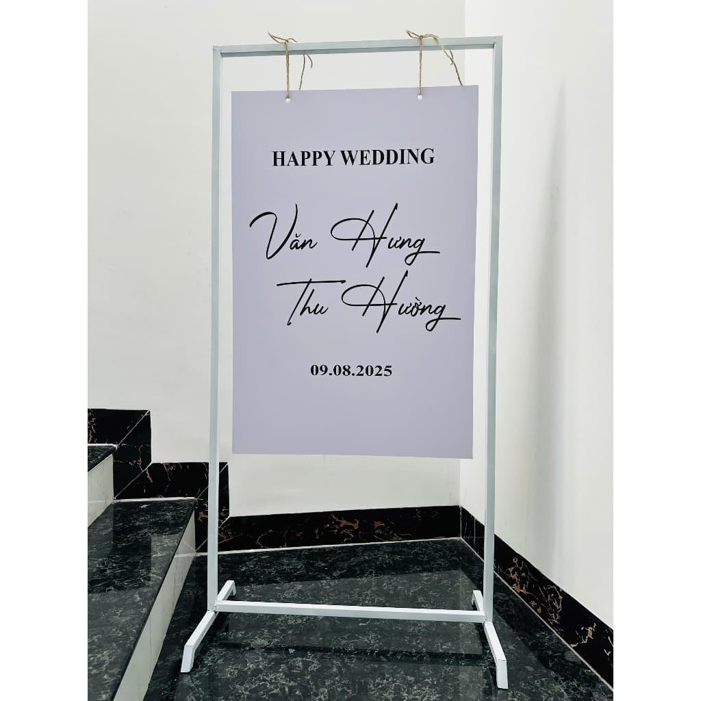 Bảng tên dâu rễ, sinh nhật + khung treo decor tiệc cưới hỏi - Thiết Kế Đặc Biệt Cho Sinh Nhật & Tiệc theo yêu cầu