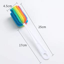 Cọ Bọt Biển 7 Màu Đa Năng Vệ Sinh Bình Sữa, Bình Nước, Cốc Tập Uống Cho Bé- Việt Nhật Official 2