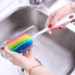Cọ Bọt Biển 7 Màu Đa Năng Vệ Sinh Bình Sữa, Bình Nước, Cốc Tập Uống Cho Bé- Việt Nhật Official 6