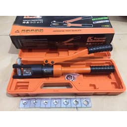 Kìm bấm cos thủy lực KAPUSI JAPAN K-0615(YQ-K70), K-0616(YQ-K120), cỡ khuôn 4-120mm2, Bh 12 tháng {{store} 6