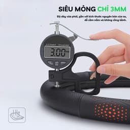 Bọc Vô Lăng Ô Tô 3D Da Nappa Cao Cấp Siêu Mỏng Thiết Kế Kiểu Dáng Lỗ Thoát Khí Chống Trơn Trượt 7